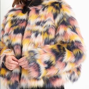 Eloquii faux fur coat